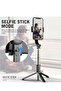selfie stick tripod Extendable Wireless BT Selfie Stick Handheld Gimbal Stabilizer Tripod with Detachable Remote Control for Selfie Full Body Shot Vlog Group Photo (ELT-069) - 7