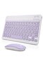 Ultra-Slim Bluetooth Keyboard & Mouse Combo Rechargeable Portable Wireless Keyboard Mouse Set for Tablet iPhone iPad Computer PC Laptop-