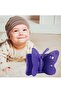 iPad 9th/8th/7th Gen Kids Case - Cute Butterfly Shockproof EVA Foam Stand Cover - Purple - 7