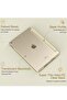 iPad 10.2 Case for 9th/8th/7th Generation (2021/2020/2019) - Slim Translucent Hard PC Protective Smart Cover with Stand - Gold - 5