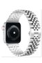 Compatible with Apple Watch Band 41mm 40mm 38mm, Stainless Steel Heavy Band with Butterfly Folding Clasp Link Bracelet for iWatch Series8/7/6 /SE Series 5/4/3/Men women,Silver