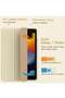 iPad 10.2 Case - Slim Translucent Hard PC Protective Smart Cover with Stand - Gold - 3