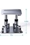 2-in-1 Adjustable Laptop Table with Built-in Phone Holder – Sleek Aluminum Alloy Computer Stand for Desk - 2