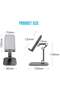 Foldable Portables Cell Phone Stand (Black) - 5