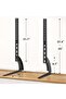 Universal Table Top TV Stand Mount - Height Adjustable Base for 27" to 65" LCD/LED TVs - 6