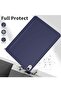Case for iPad Air 11 Inch M2 2024 / Air 5th/4th Gen 10.9 Inch - Slim Smart Folio Cover Navy - 5