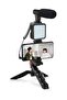 smartphone Vlogging Kit for Starter Video Recording with Fill Light, Microphone, Tripod, Phone Clip