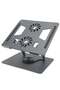 360° Rotatable Laptop Stand with Built-In Cooling Fans – Adjustable Aluminum Ergonomic Notebook Riser