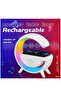 RGB Atmosphere Lamp,Color Changing Mood Light with Wireless Charger, 3 In 1 Dimmable Night Light with with Alarm Clock, Bluetooth Speaker,15w Fast Charger and APP Control for Bedroom, Party - 4