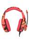 Gaming Headphone 3.5mm Stereo USB LED Headphones with Omnidirectional Microphone – Pink - 2