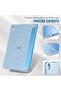 Sky Blue Trifold Stand Case for iPad Air (13-inch, M2 2024) & iPad Pro 12.9-inch (4th/5th/6th Gen) with Pencil Holder - 3
