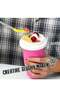 Squeeze Cup, Slushy Maker Cup with Straw, Frozen Magic Squeeze Cup Cooling Maker Pinch Ice Cup - Freeze Mug Milkshake Maker, Portable Double Layer Silica Cup Maker Smoothie Ice Cups (Pink) - 5