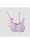 Pack of 2 Cotton Trainer Bra with Ribbed Texture
