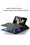 Samsung Galaxy Z Fold 4/ Z Fold 3 Phone Keyboard Shell + Phone Case, Deformable Folding Detachable Bluetooth Keyboard Holster - 3