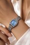 Osi̇le Women's Silver Stone Detailed Wristwatch Blue Dial Geometric Patterned Luxury Steel Bracelet Watch 2026 - 4