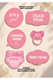 Baby Shower Speech Balloons Set of 6 |   Gender Reveal Party Baby Girl Photo Shoot Accessory Handheld Banner - 2
