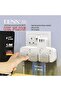 Denx Multi-Outlet Wall Power Strip with 3 Triple Sockets, 2 USB Ports & PD Fast Charging | Safe and Compact - 2