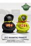 Hooded Gear Knob Cover 2-Pack Advantage Package - Fan Exclusive - Black - Yellow 1 Hoodie Car Fragrance Gift