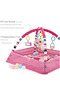 (gg153)Baby Play mat Activity Gym&Ball Pit Included 18 Balls with Detachable Toys Tummy Time Play Mat for Babies 0-12 Months(Pink) - 2