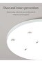 LED Ceiling Light, Waterproof PP Plastic, Modern, Dustproof, Moisture/Insect Proof, 6500K, 24W - 5
