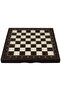 Wooden Foldable Chess and Checkers Set with Plastic Pieces - 5