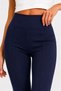 Women's High Waist Flare Leggings Spanish Flare Leggings Stretch Fabric White - 2