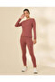 Women Burgundy Active Leggings - 2
