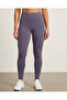 Women Purple And Black Active Legging Set (2 Piece)