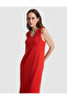 Red A-Line Knitted Dress 50324592-Vr030 - 2