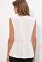 Bdart V-Neck Buttoned Sleeveless Blouse - 6