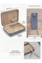 Jewelry Box Travel Type 22X17 cm Microfiber Suede Jewellery Organizer Zippered Jewelry Organizer - 4