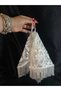Premium Luxury Design Albanian Handkerchief Bridal Handkerchief with Three-Dimensional Flowers - 2