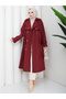 Double Button Windbreaker Hijab Trench Coat Rc3143