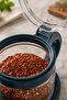 3-Piece Glass Spice Jar Set with Stand and Spoon 300 ml - 2