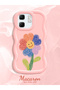 Infinix Hot 50I Compatible Case Camera Protector Pink Silicone Couple Phone Case Floral Pattern - 2