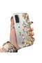 Samsung Galaxy S20 Fe Compatible Silicone Edge Hard Back Case Couple Phone Case with Floral Pattern