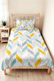 Geometric Yellow Young Room Single Pique Set - Modern Mint Gray 160X220 cm Quilted Bedspread - 5