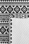 Black Geometric Bohemian Young Room Single Pique Set-White Ethnic 160X220Cm Quilted Bedspread - 7