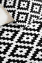Black Geometric Youth Room Single Pique Set - Modern Minimal 160X220 cm Quilted Bedspread - 3