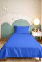 Blue Quilted Youth Room Single Pique Set-Modern Cobalt Blue 160X220 cm Quilted Bedspread - 2