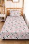 Panda Heart Pink Girls' Pique Set - Cute Gray Black Baby Room Bedspread - 160X220 cm - 8