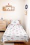Pink Cloud Girl's Pique Set - Cute Gray Heart Baby Room Seasonal Bedspread - 160X220 cm - 4