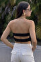 Women's Satin Blouse with Elastic Back - 4