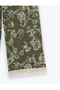 Cotton Pocketed Embroidered Lace Detailed Short Straight Leg Culotte Trousers - 5
