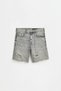 Distressed detaylı denim bermuda - 6