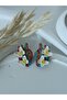 Anatomical Heart Three-Dimensional Flower Earrings Ultra-Light Handmade Polymer Clay Earrings - 5