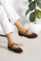 Fiona Summer Gold Detailed Ballerinas - 2