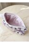 Lavender Lilac Flower Patterned Handmade Pen Holder & Glasses Case |   Zippered Multi-Purpose Organizer Bag - 3