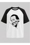 Surreal Portrait Raglan Sleeve Unisex T-Shirt |   Modern Drawing Print