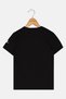 Toddlers Boy Graphic Print Short Sleeve Outdoor T-Shirt, Black - 3